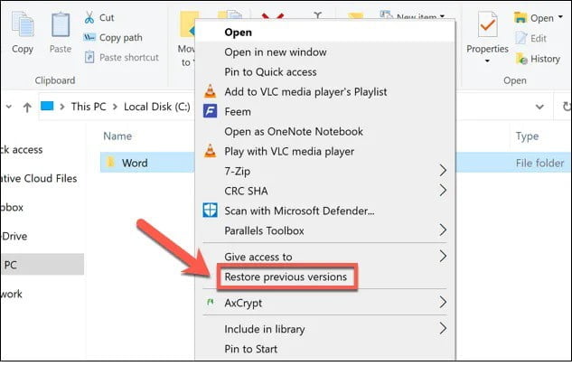 Tìm lại tập tin đã bị xóa vĩnh viễn trực tiếp Windows